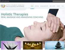 Tablet Screenshot of lotusenergyhealing.com